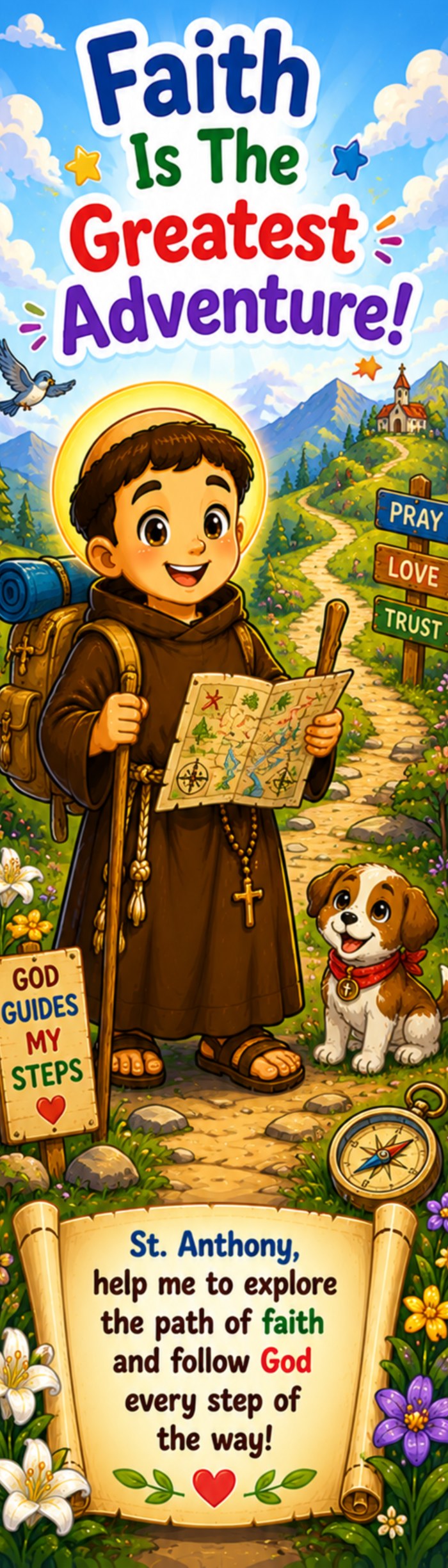 St. Anthony Bookmarks — Set of 8
