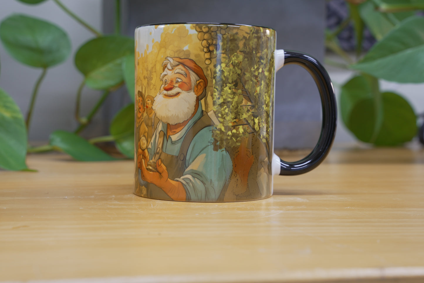 Workers in the Vineyard Parable Mug – 11oz / 15oz Full Wrap Sublimated Christian Coffee Mug – Bible Gift