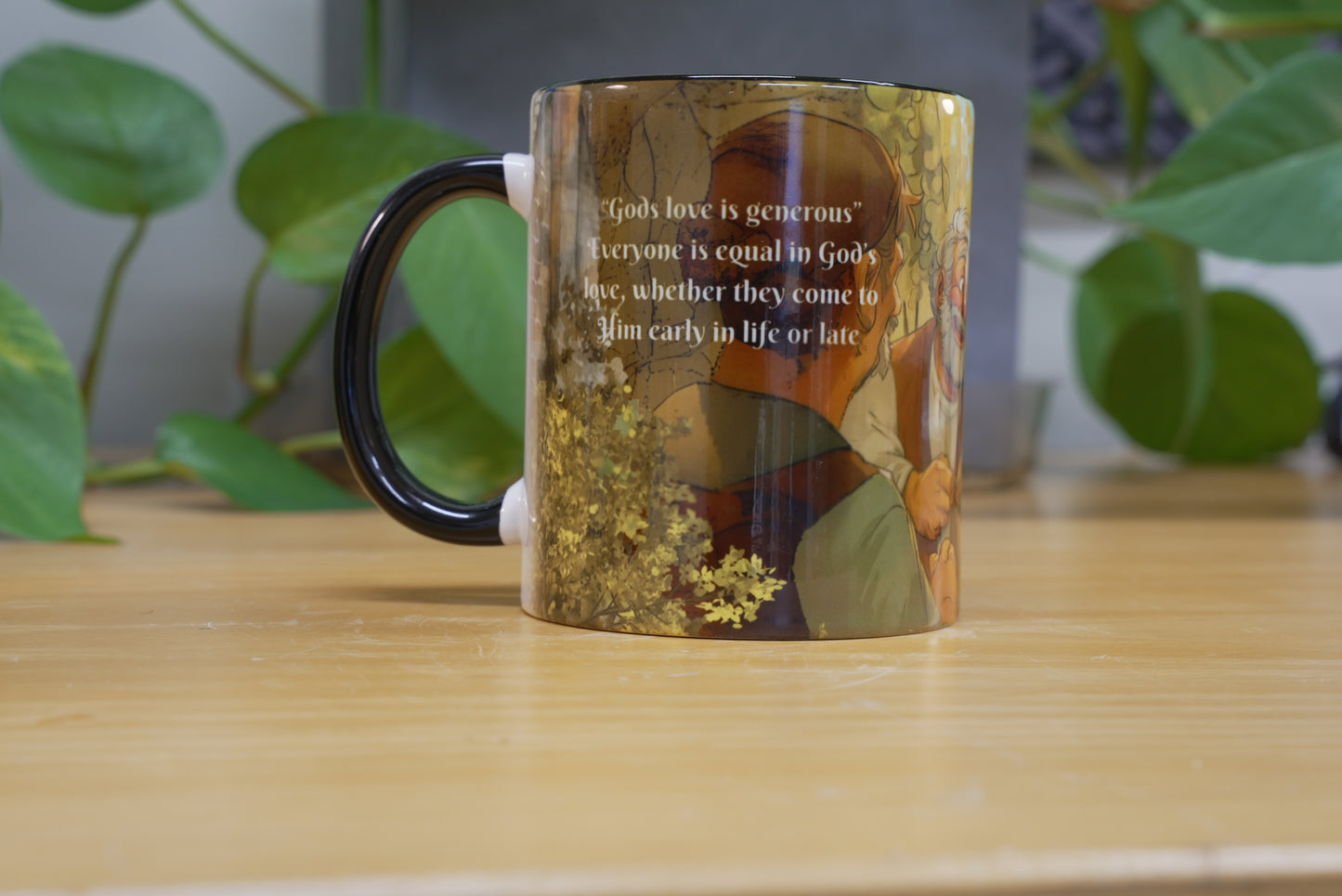Workers in the Vineyard Parable Mug – 11oz / 15oz Full Wrap Sublimated Christian Coffee Mug – Bible Gift