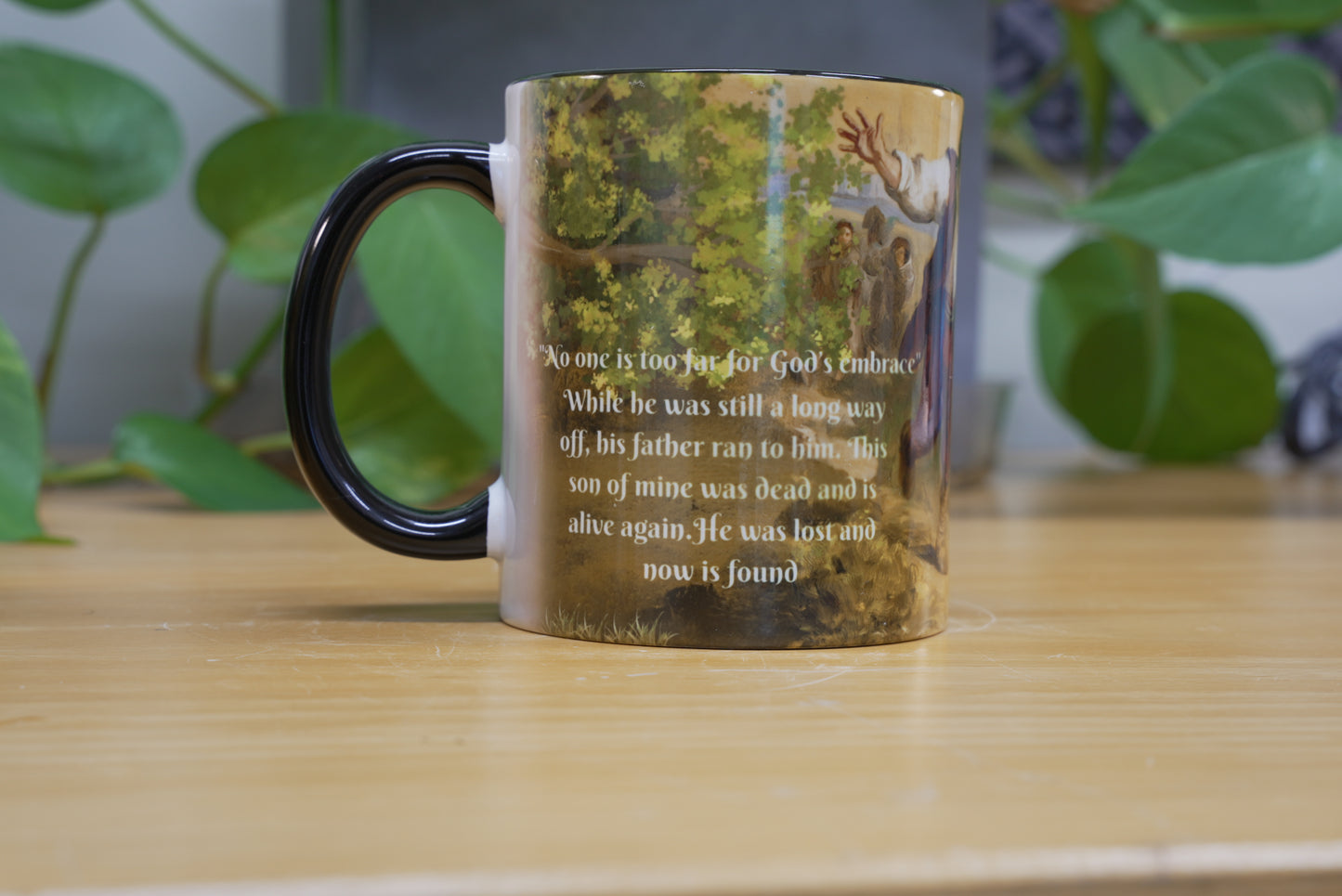 Prodigal Son Parable Mug – 11oz / 15oz Christian Sublimated Coffee mug – Inspirational Bible Story Gift
