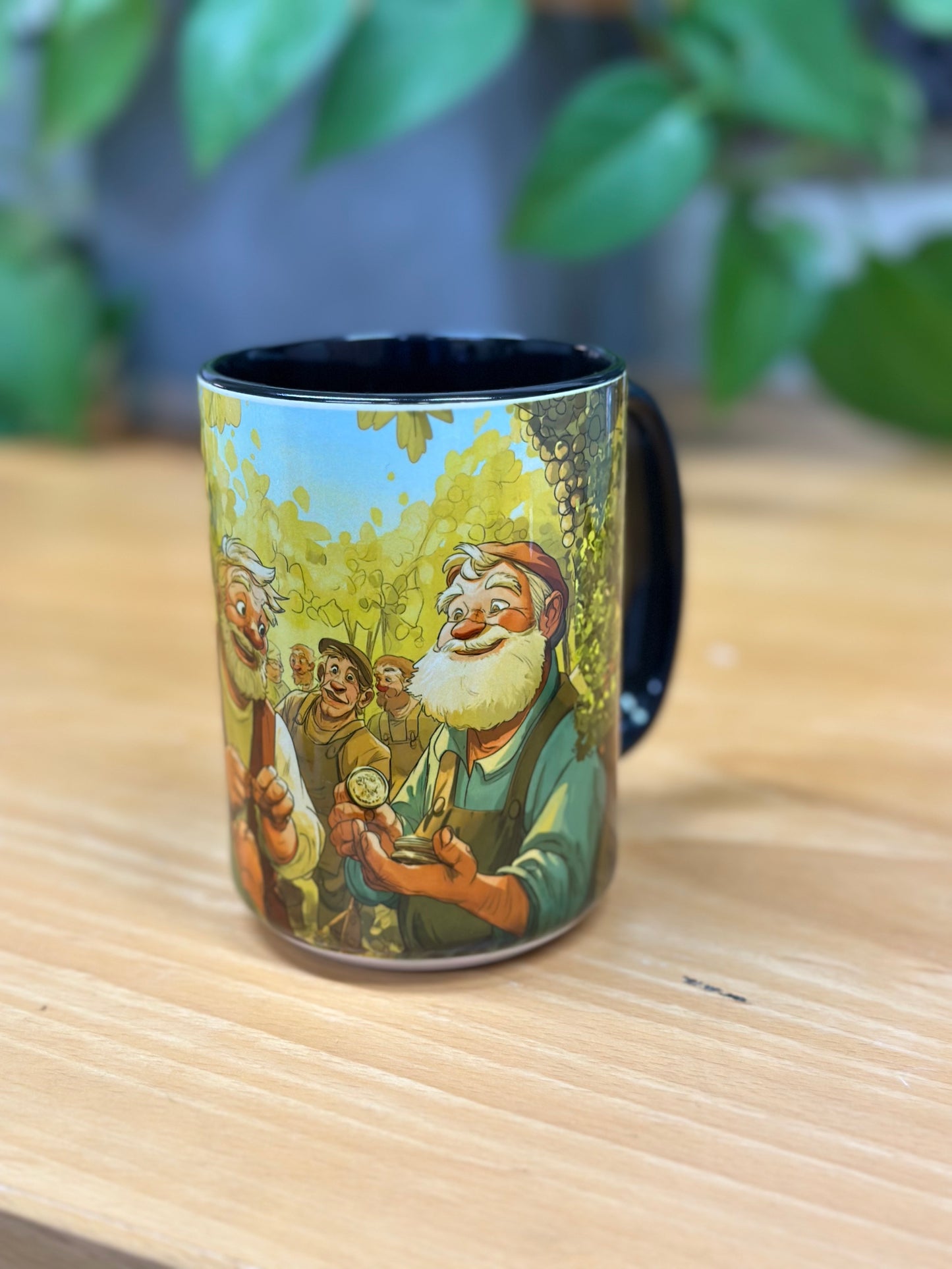 Workers in the Vineyard Parable Mug – 11oz / 15oz Full Wrap Sublimated Christian Coffee Mug – Bible Gift