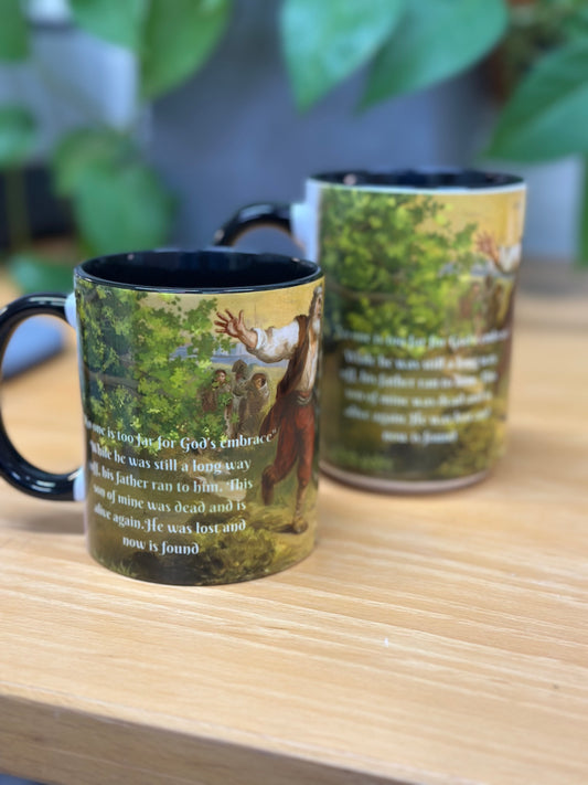 Prodigal Son Parable Mug – 11oz / 15oz Christian Sublimated Coffee mug – Inspirational Bible Story Gift
