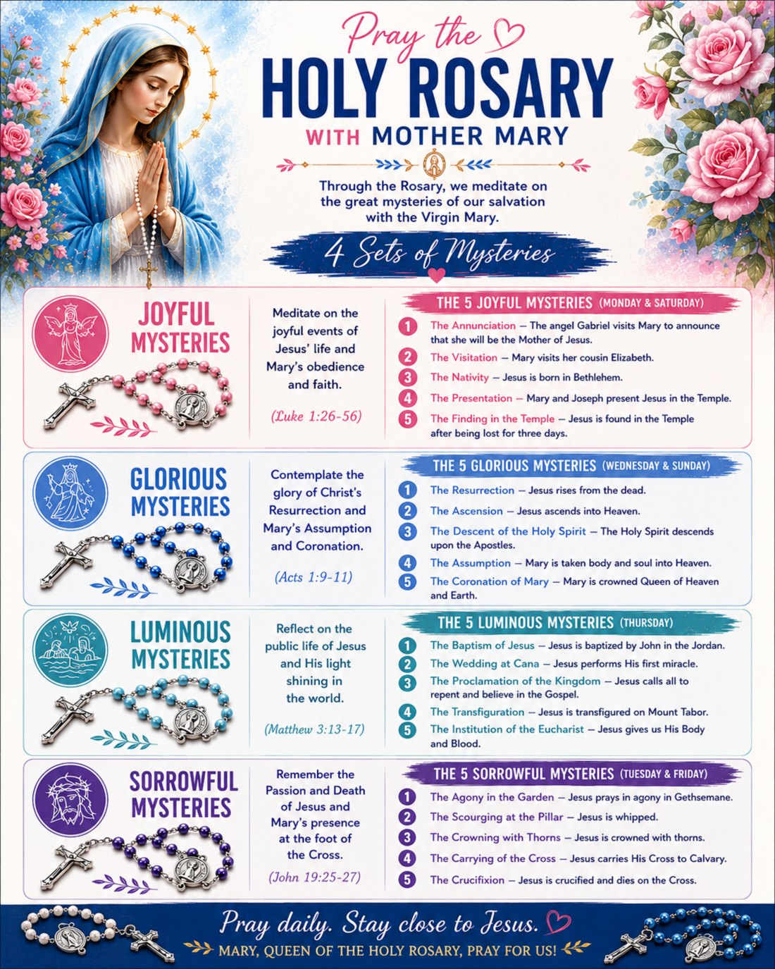 The Holy Rosary with Mother Mary