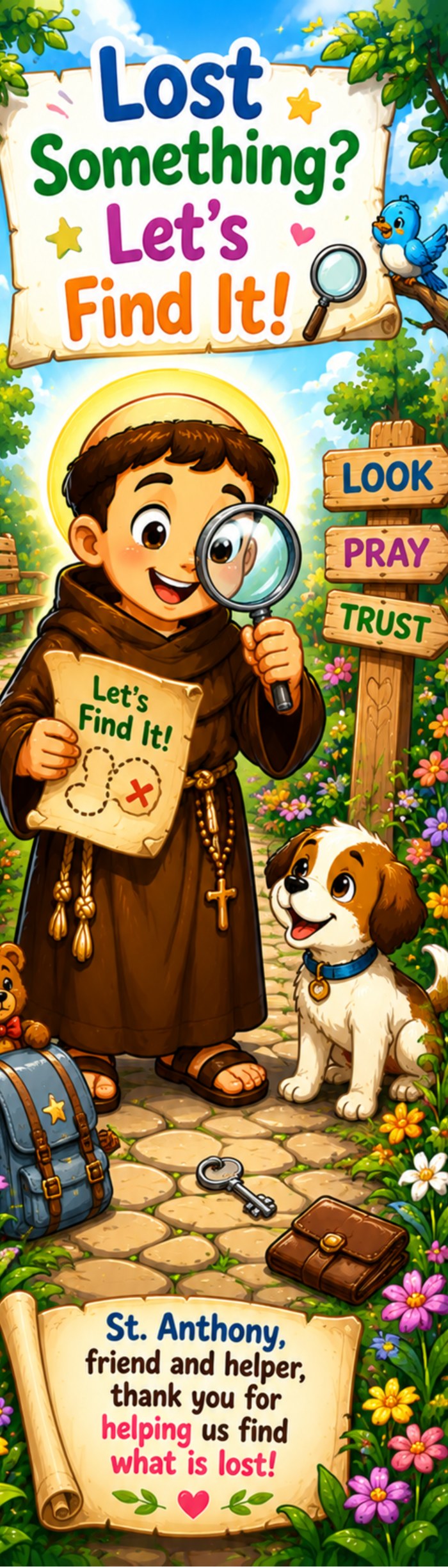 St. Anthony Bookmarks — Set of 8