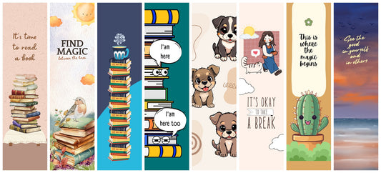 Curiosity Bookmarks — Happy Reader (Set of 8)