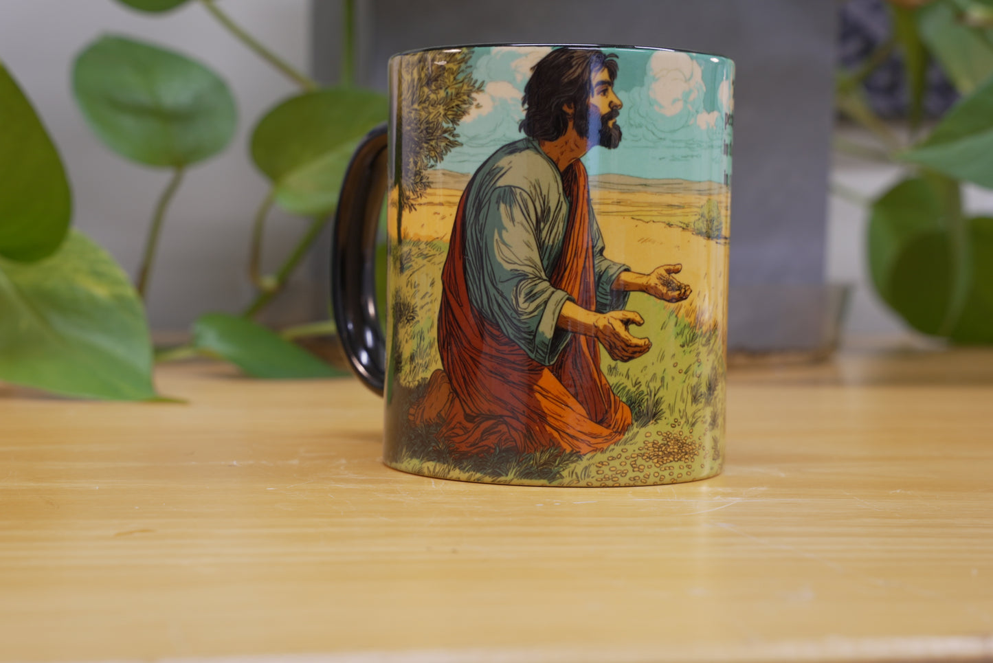 Parable of the Sower Mug – 11oz / 15oz Christian Coffee Mug– Full Wrap Sublimated Bible Story Gift