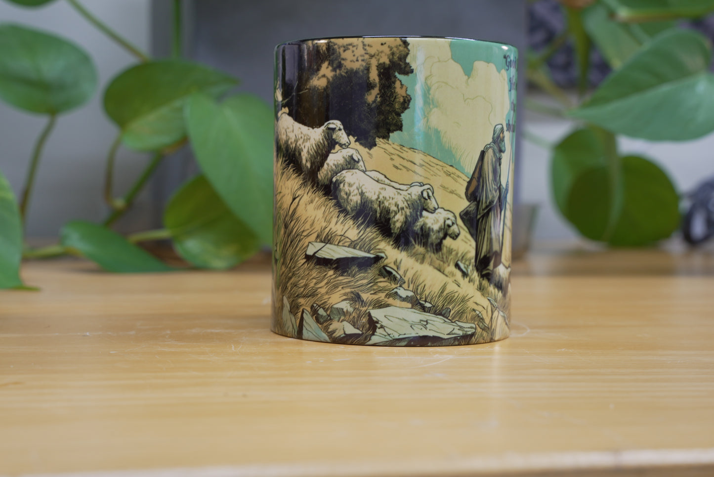 Lost Sheep Parable Mug – 11oz / 15oz Sublimated Christian Coffee mug – Bible Verse Faith Gift Idea