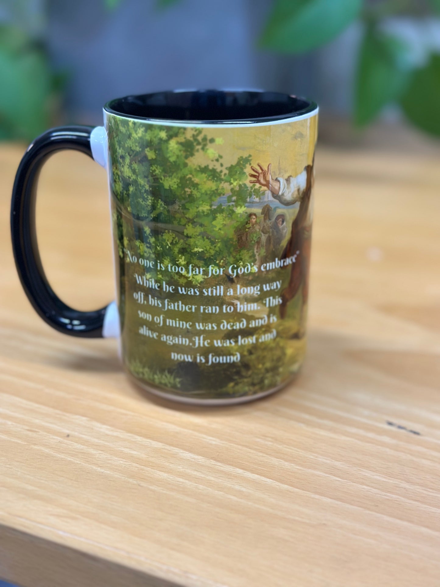 Prodigal Son Parable Mug – 11oz / 15oz Christian Sublimated Coffee mug – Inspirational Bible Story Gift