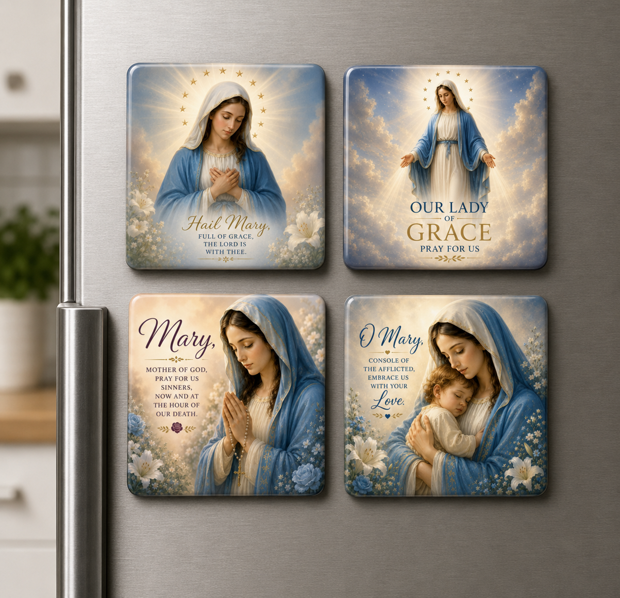 Faith Magnets — Set of 4 · Mary