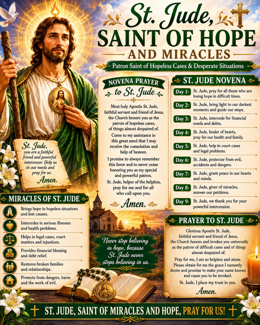 St. Jude, Saint of Hope and Miracles