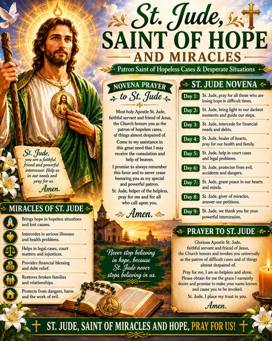 St. Jude, Saint of Hope and Miracles