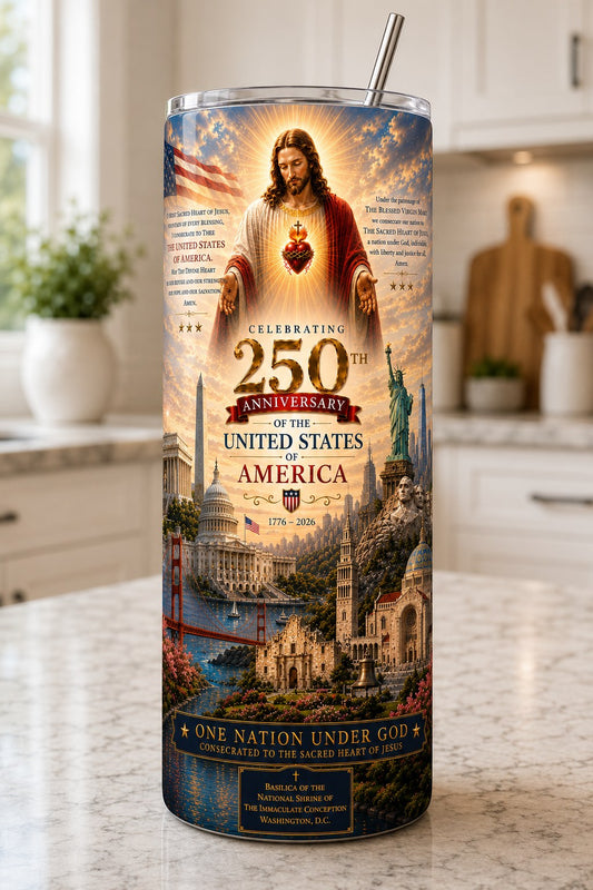 Sacred Heart of Jesus — 250th Anniversary of America (Liberty)
