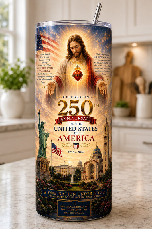 Sacred Heart of Jesus — 250th Anniversary of America (Sunset)