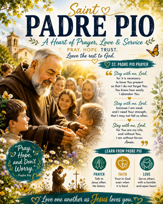 St. Padre Pio — A Heart of Prayer, Love & Service